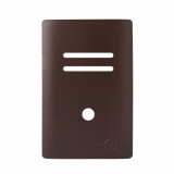 Placa p/ 2 Interruptores + furo 4x2 - Novara Marrom Fosco